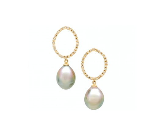 Talisman Small Tahitian Keshi Earrings