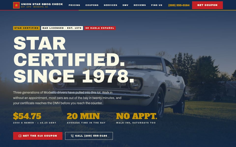 Smog check & DMV — Americana heritage