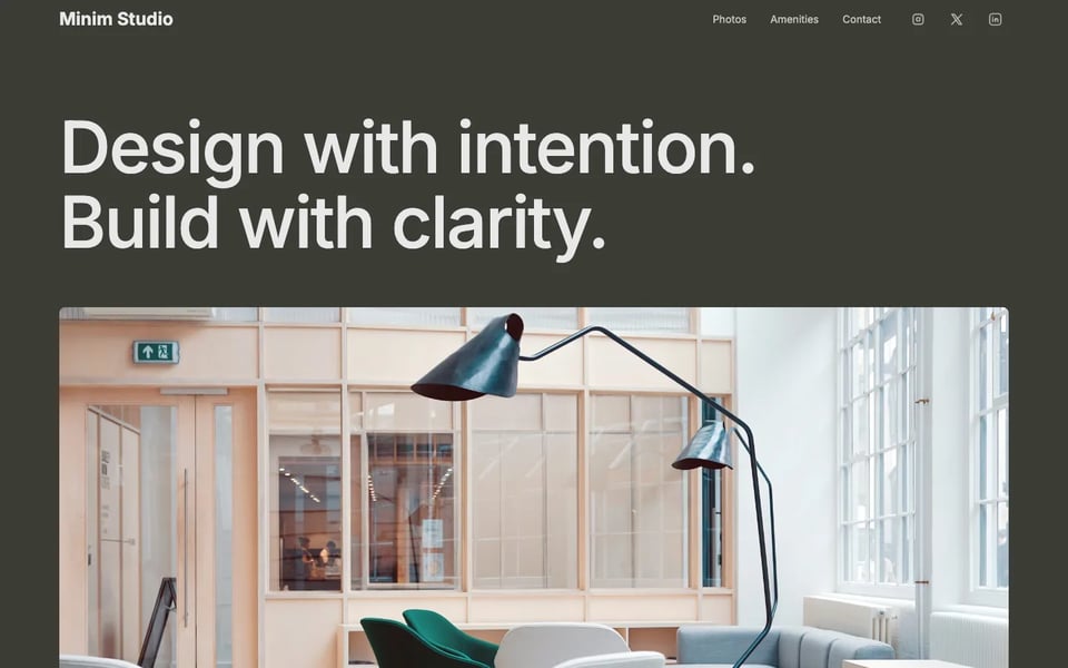 Minimal creative portfolio