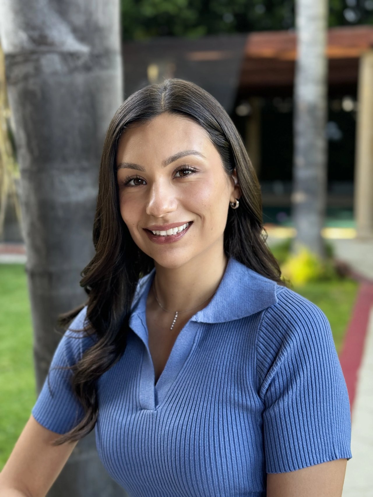 Jazmin Alarcon, Licensed Clinical Social Worker, outdoors on a sunny day
