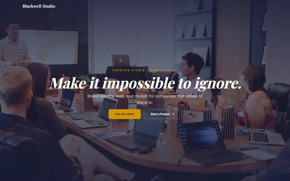 Creative studio portfolio