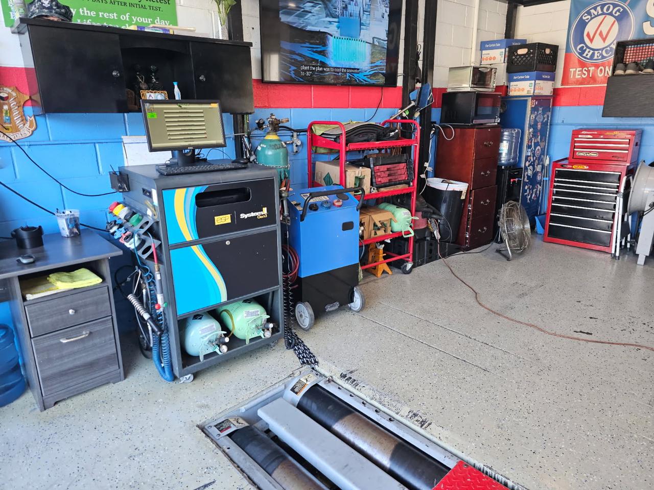 STAR-certified smog analyser and testing equipment in the Glendale bay