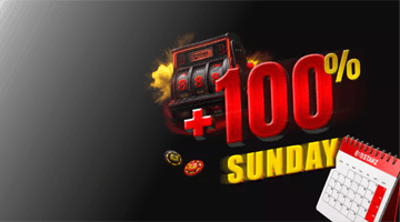 Banner de Fin de Semana de Suerte de 888Starz mostrando bono dominical del 100% en slots