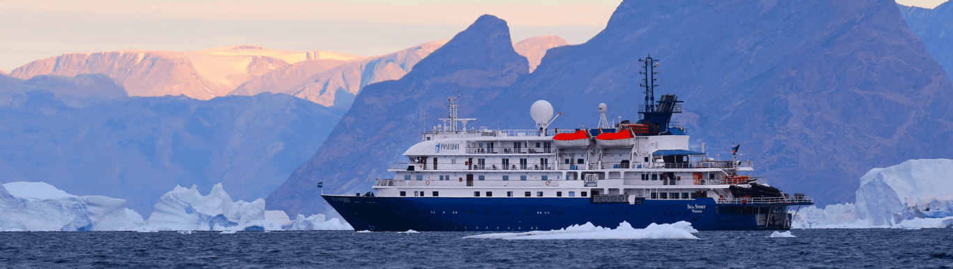 Sea Spirit expedition vessel in Antarctic waters