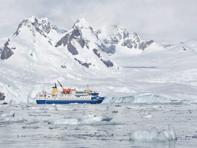 Ocean Nova expedition vessel in Antarctic waters
