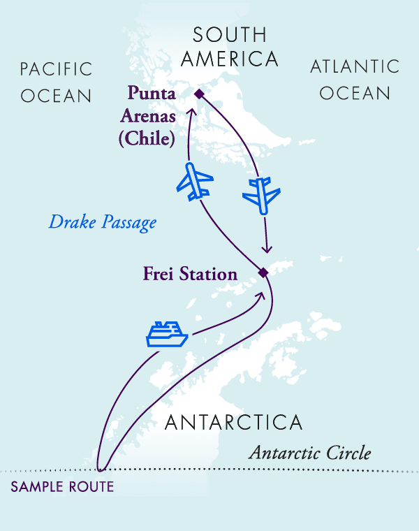 Polar Circle Air-Cruise Route
