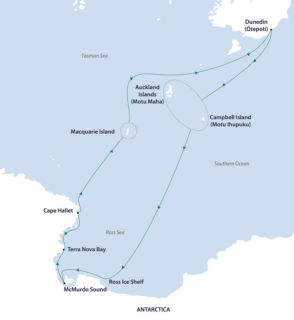 Ross Sea Odyssey Route