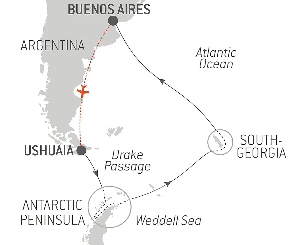 The great adventure Route