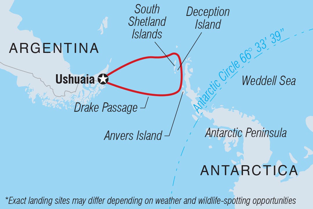Best of Antarctica In Depth Route