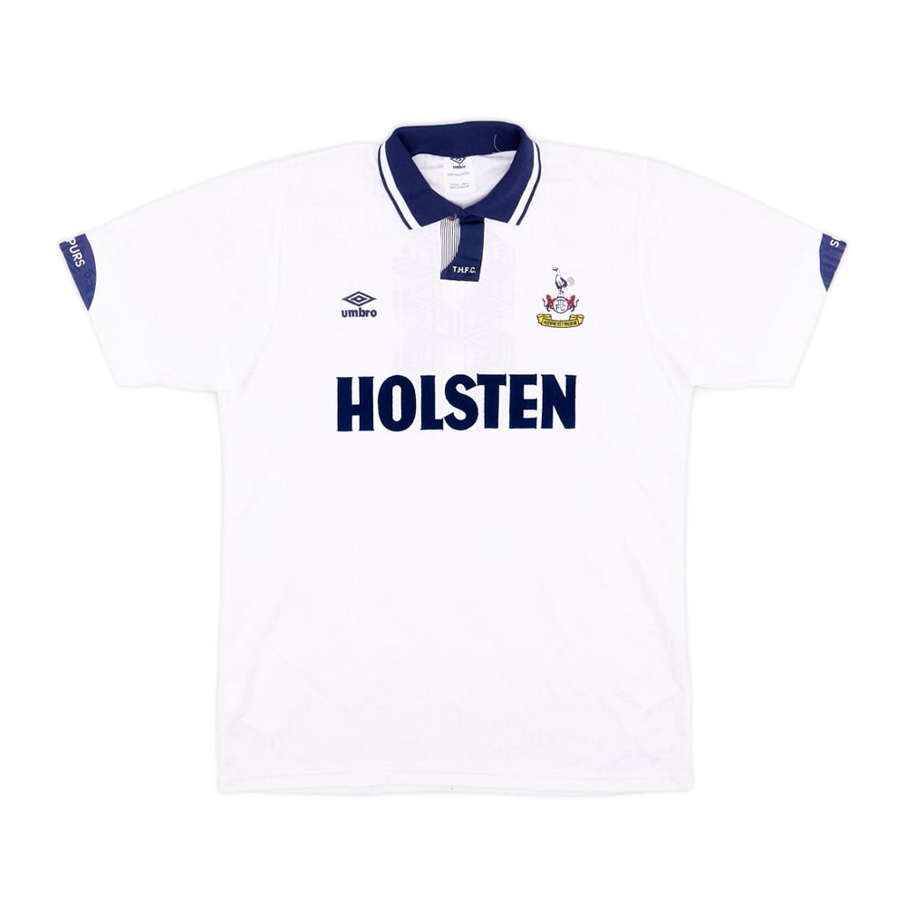 1991-92 Tottenham Match Worn European Cup Winners' Cup Home Shirt #8 (Durie)