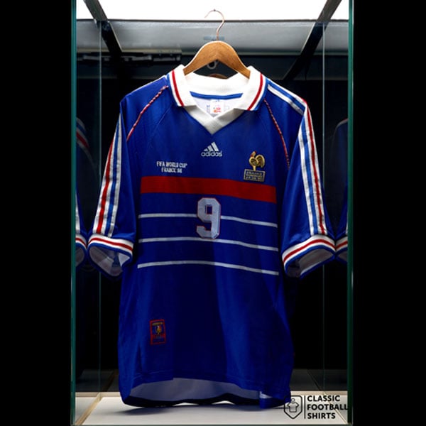 1998 France Match Worn World Cup Home Shirt Guivarc'h #9