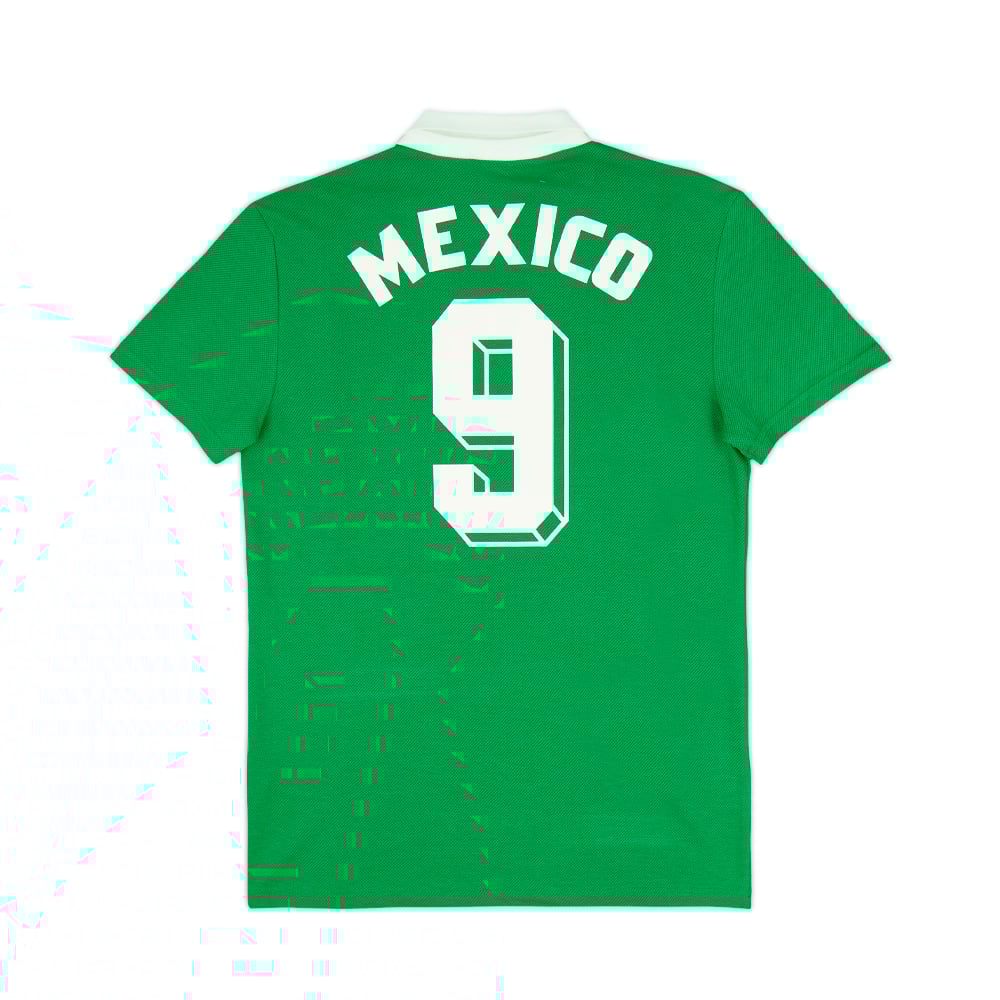 1986 Mexico adidas Originals Reissue Home Shirt #9 Back