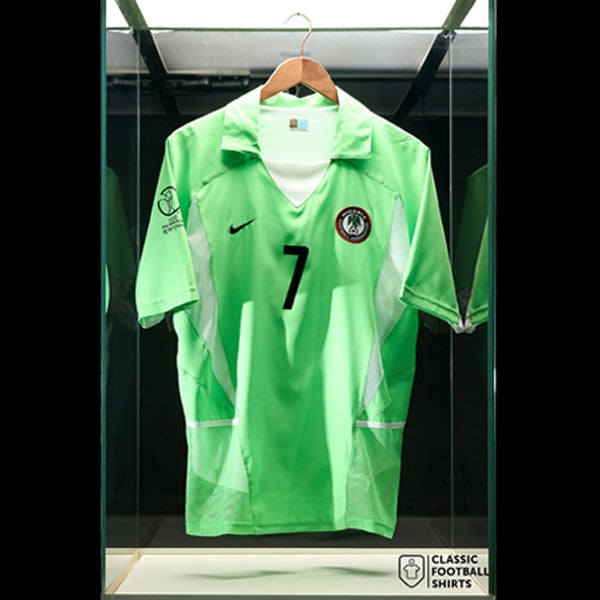 2002 Nigeria Match Worn World Cup Home Shirt Ikedia #7