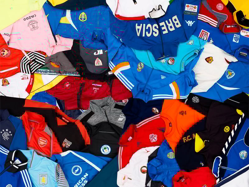 A classic football jacket from a mystery box.