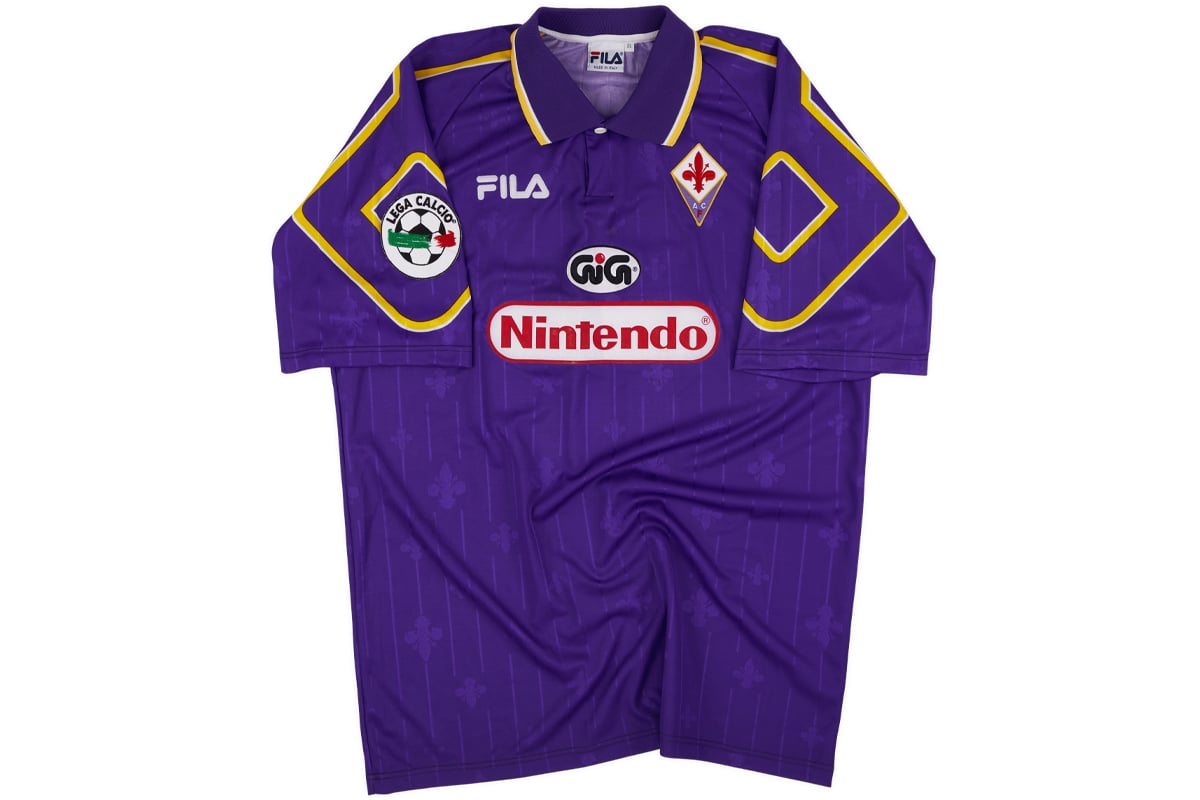 1997-98 Fiorentina Match Worn Home Shirt Rui Costa #10