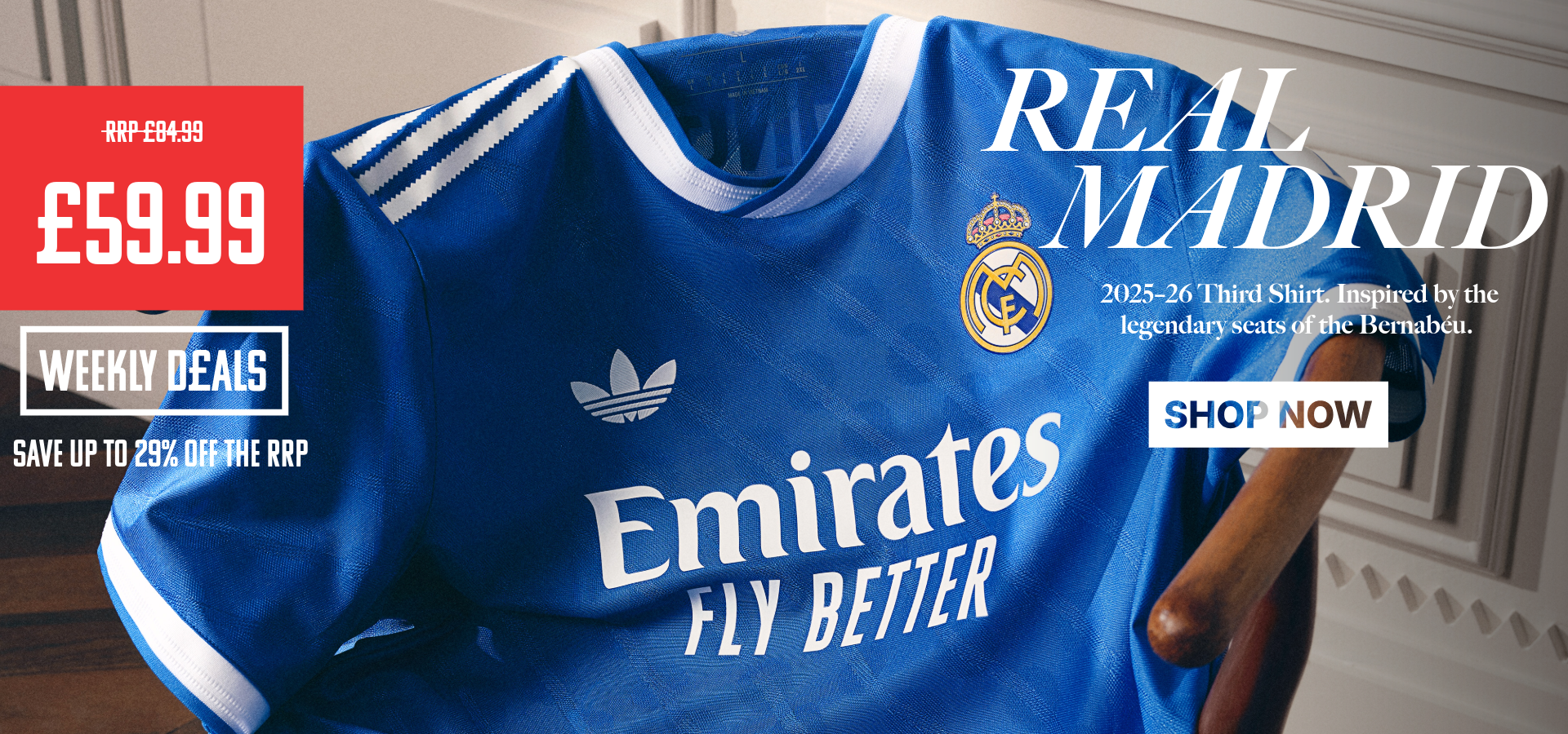 Shop Clearance Football Shirts - huge discounts on recent season jerseys and kits
