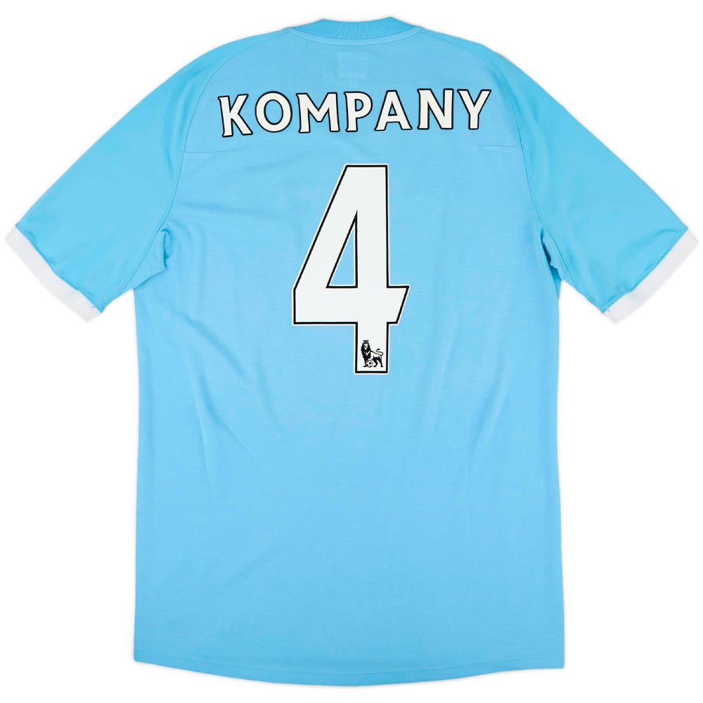 2010-11 Manchester City Home Shirt Kompany #4 - 6/10 - (M)