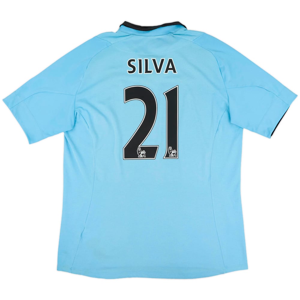 2012-13 Manchester City Home Shirt Silva #21 - 6/10 - (L)