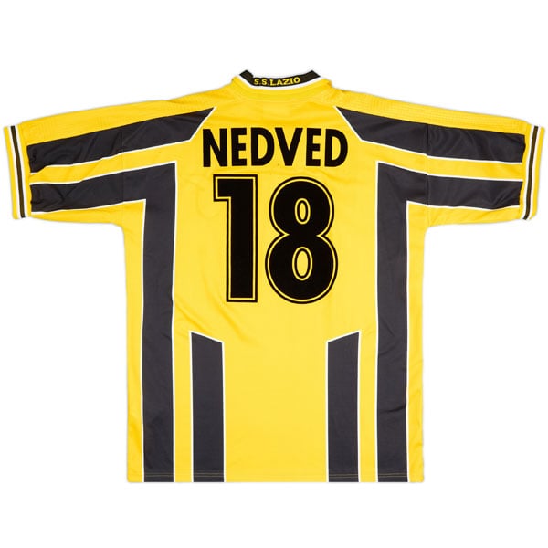 1998-99 Lazio Match Issue UEFA Cup Winners' Cup Shirt Nedved #18