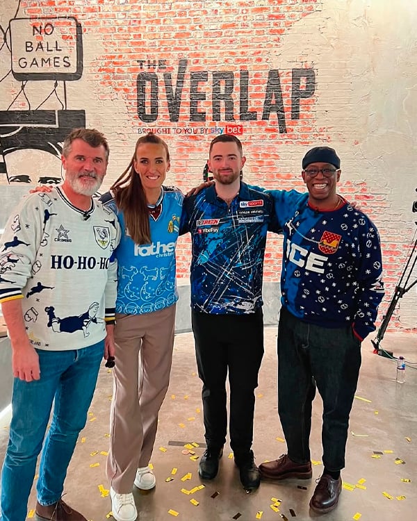 Celebrity in Christmas jumper