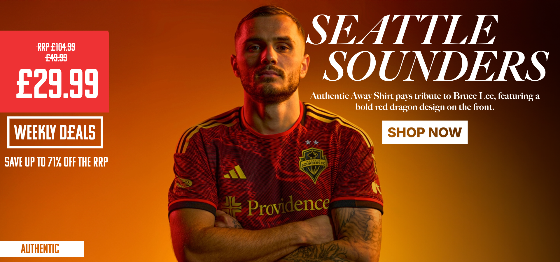 Shop Clearance Football Shirts - huge discounts on recent season jerseys and kits