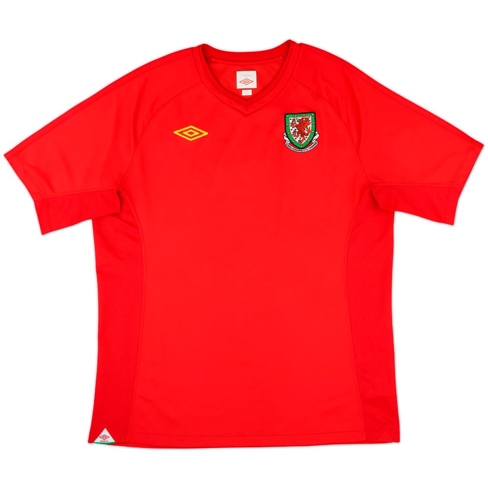 2010-11 Wales Home Shirt - 8/10 - (L)