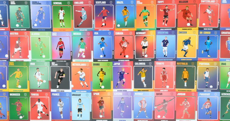 World Cup Player Cards — collectible cards from every nation