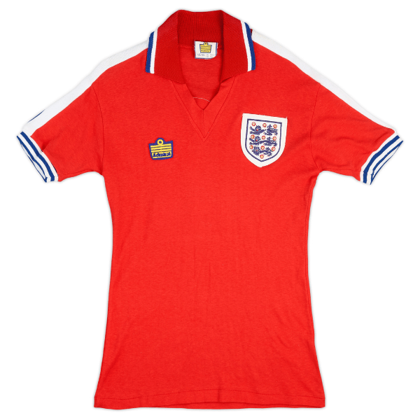 1976-78 England Match Issue Away Shirt #12 (Thompson)