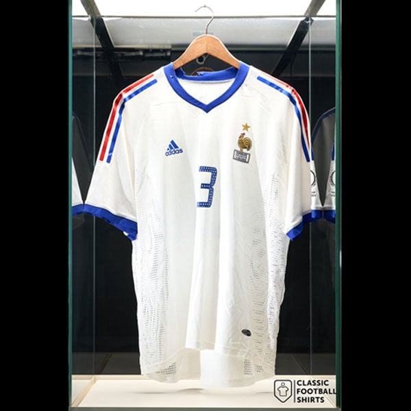 2002 France Match Worn World Cup Away Shirt Lizarazu #3