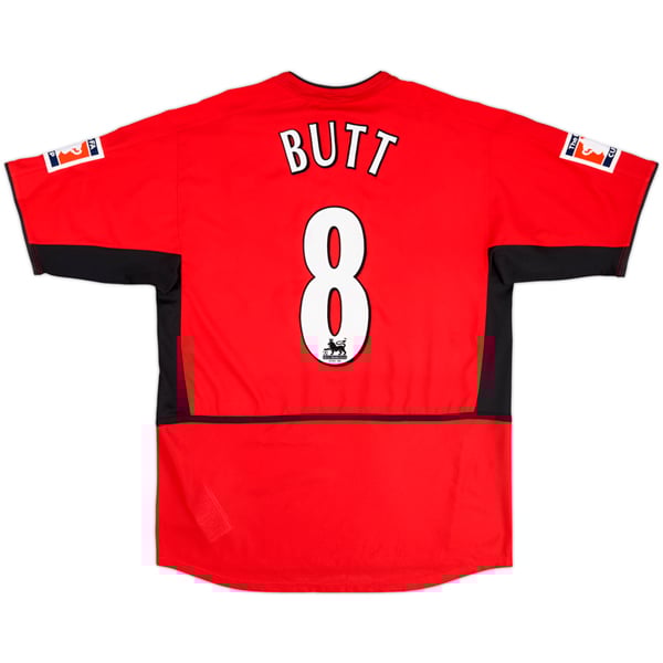 2004 Manchester United Match Issue FA Cup Final Home Shirt Butt #8