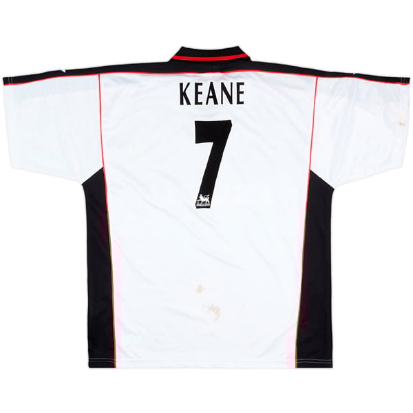 1999-00 Coventry City Match Worn Away Shirt Keane #7