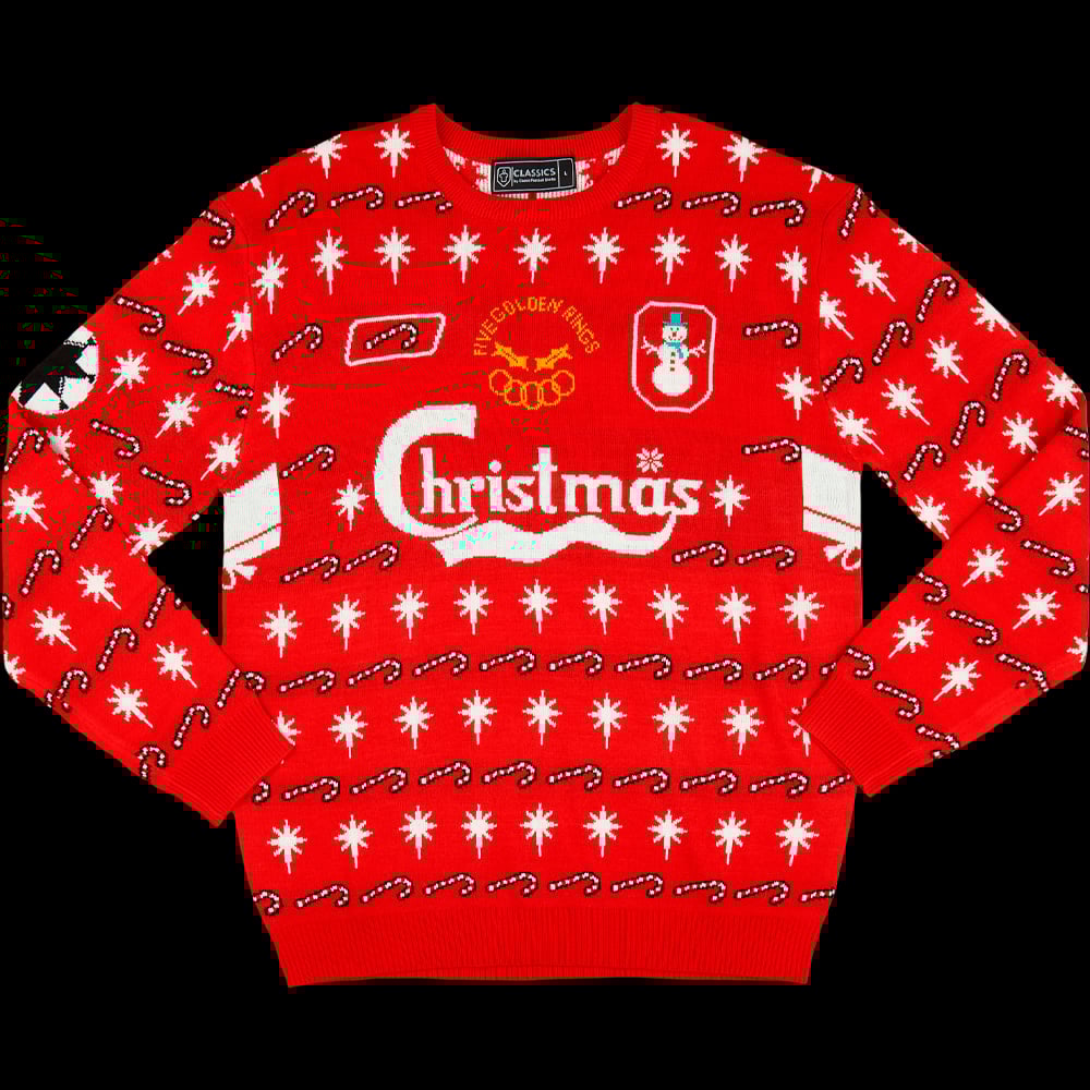 Gerrard #8 Five Gold Rings Christmas Jumper
