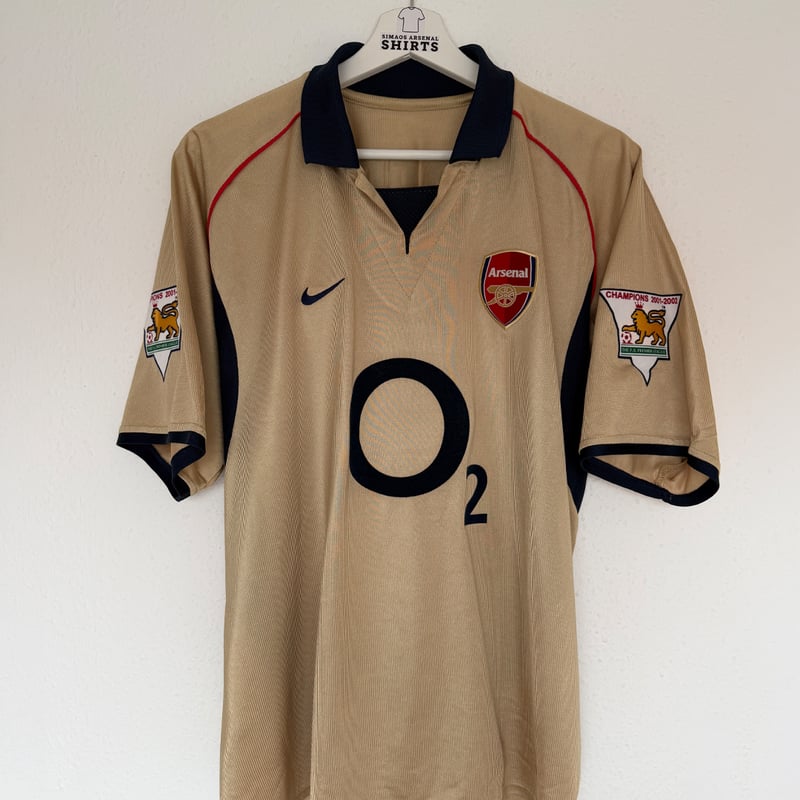 Arsenal 2002/03 gold away shirt