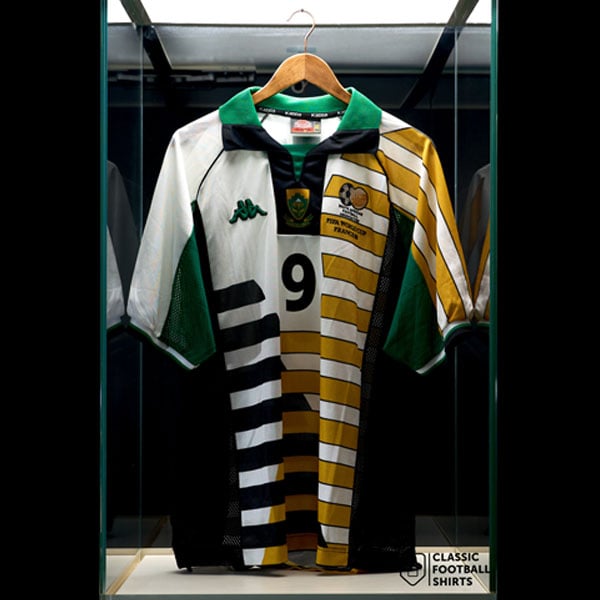 1998 South Africa Match Worn World Cup Home Shirt Bartlett #9