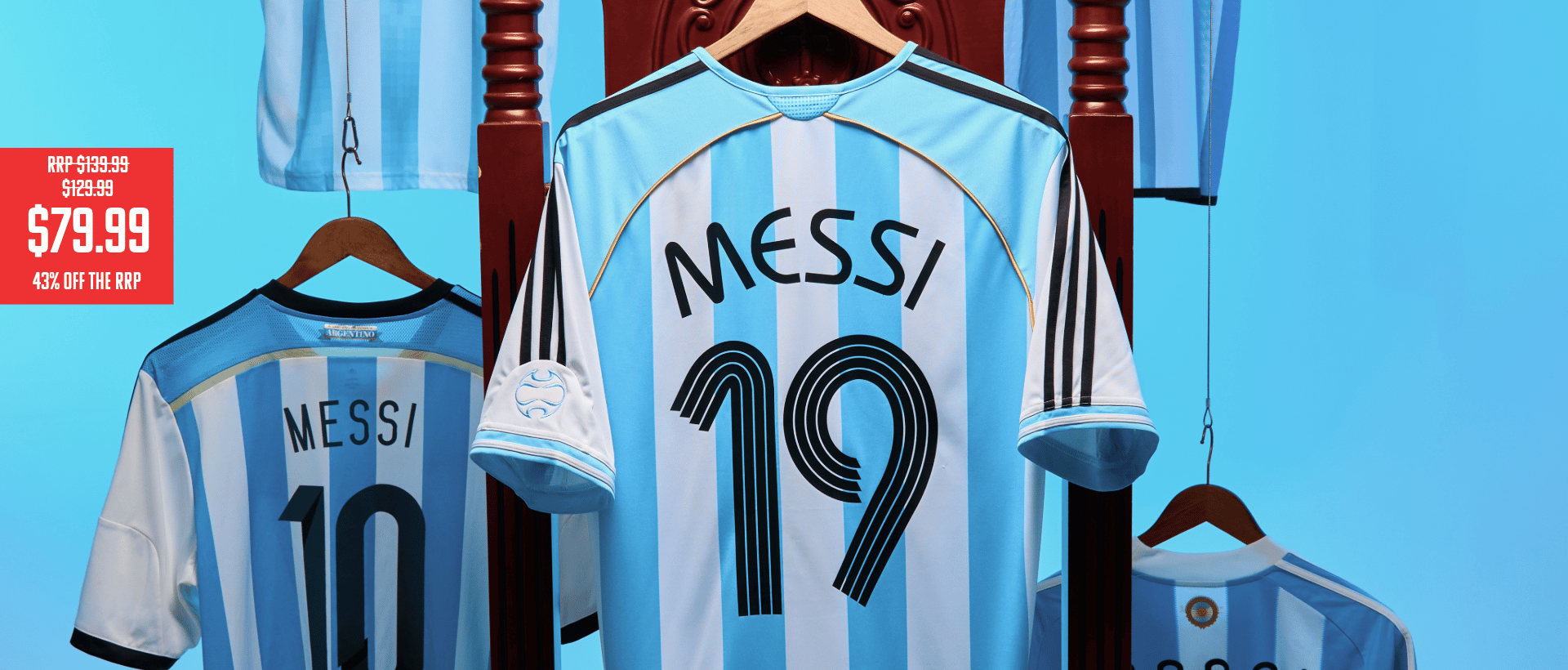 2006 Argentina adidas Reissue Shirt Messi #19