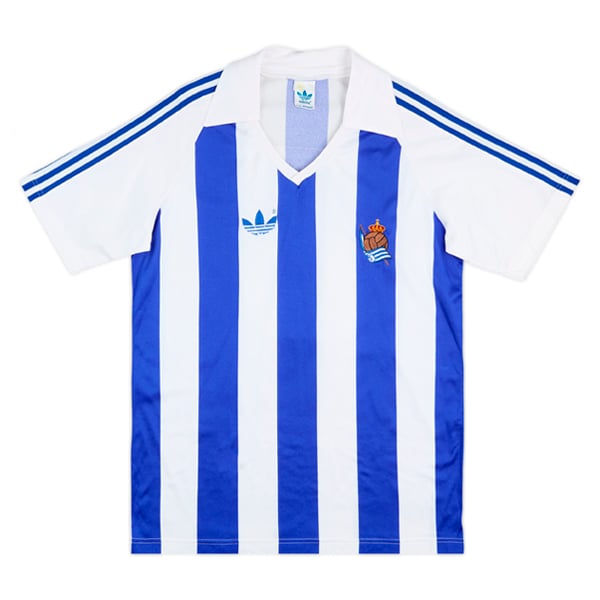 1985-86 Real Sociedad Match Worn Home Shirt #3 (López Rekarte)