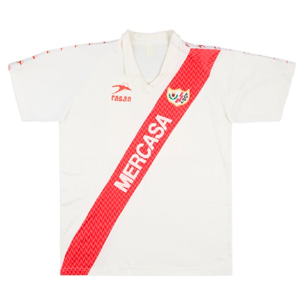 1989-90 Rayo Vallecano Match Issue Home Shirt #2