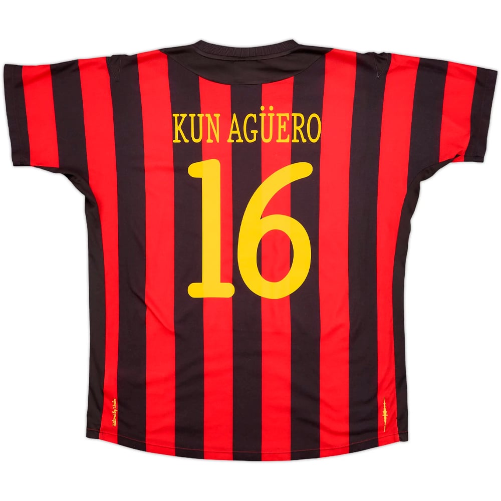2011-12 Manchester City Away Shirt Kun Aguero #16 - 6/10 - (L)