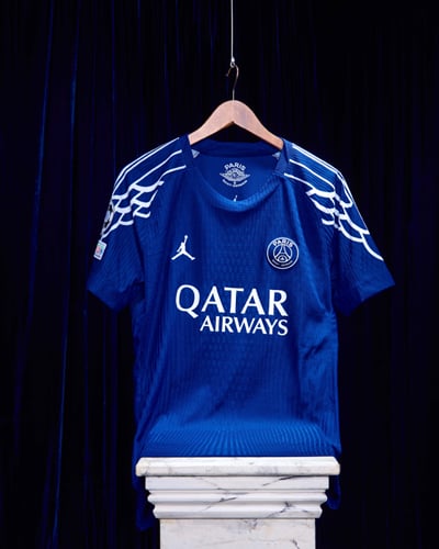 2024-25 Paris Saint-Germain Match Issue Champions League Fourth Shirt João Neves #87