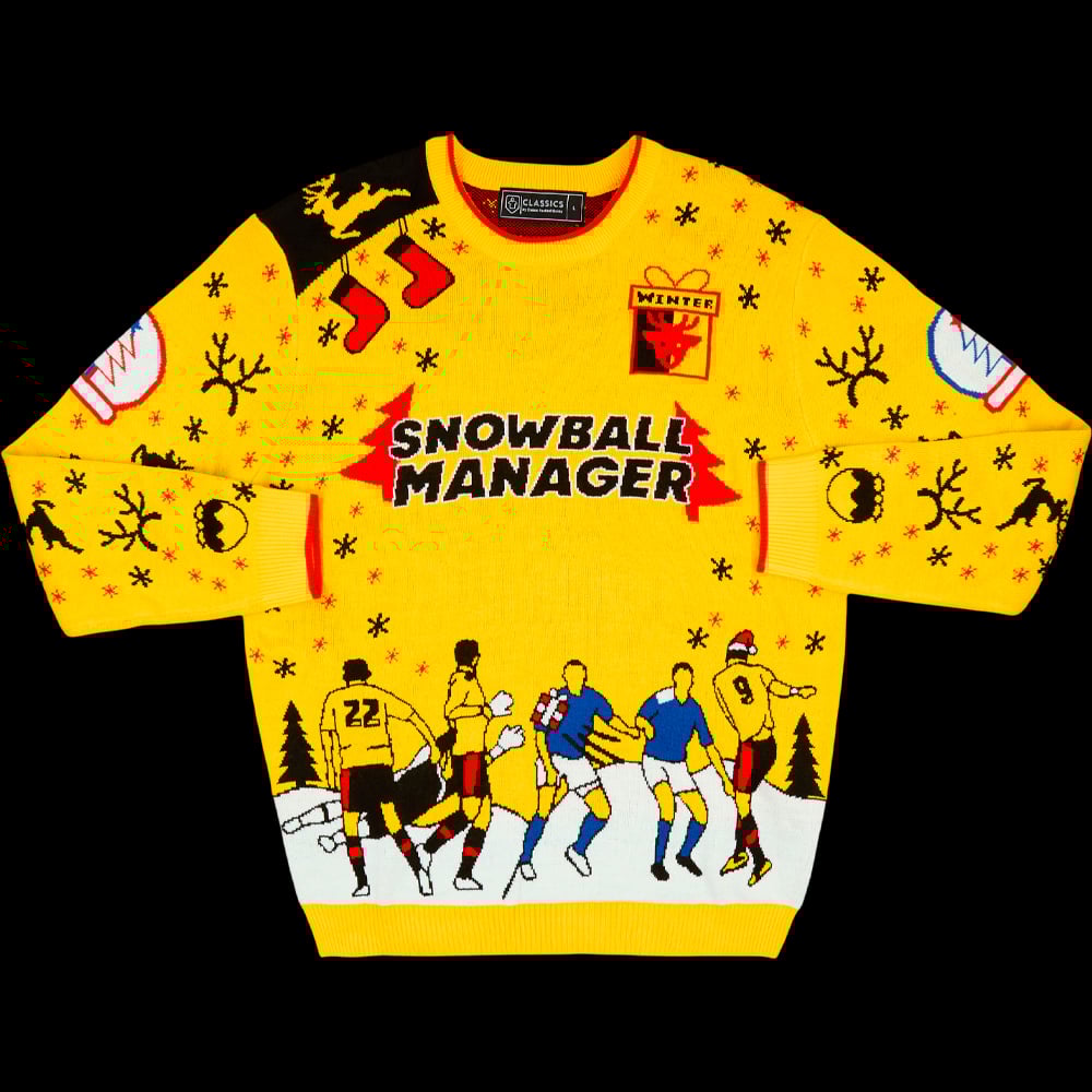 Deeney #9 Snowball Manager Christmas Jumper
