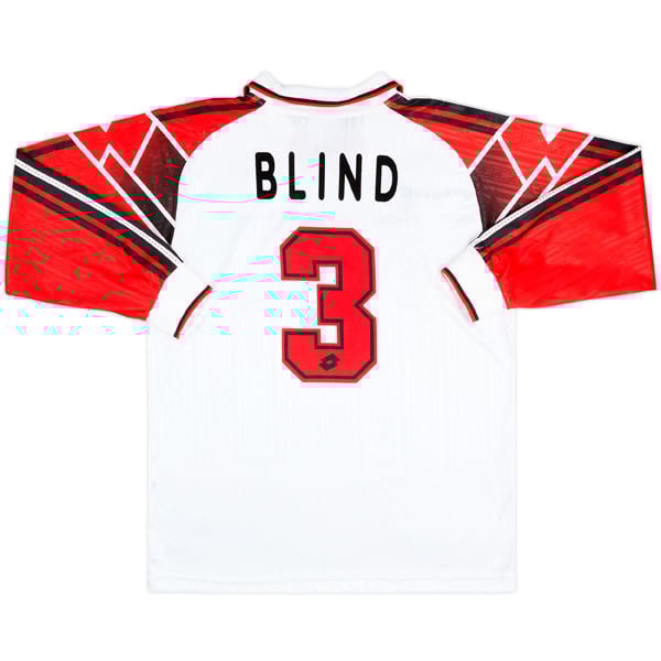 1997-98 AC Milan 'All Stars' Match Worn Baresi Testimonial Away L/S Shirt Blind #3