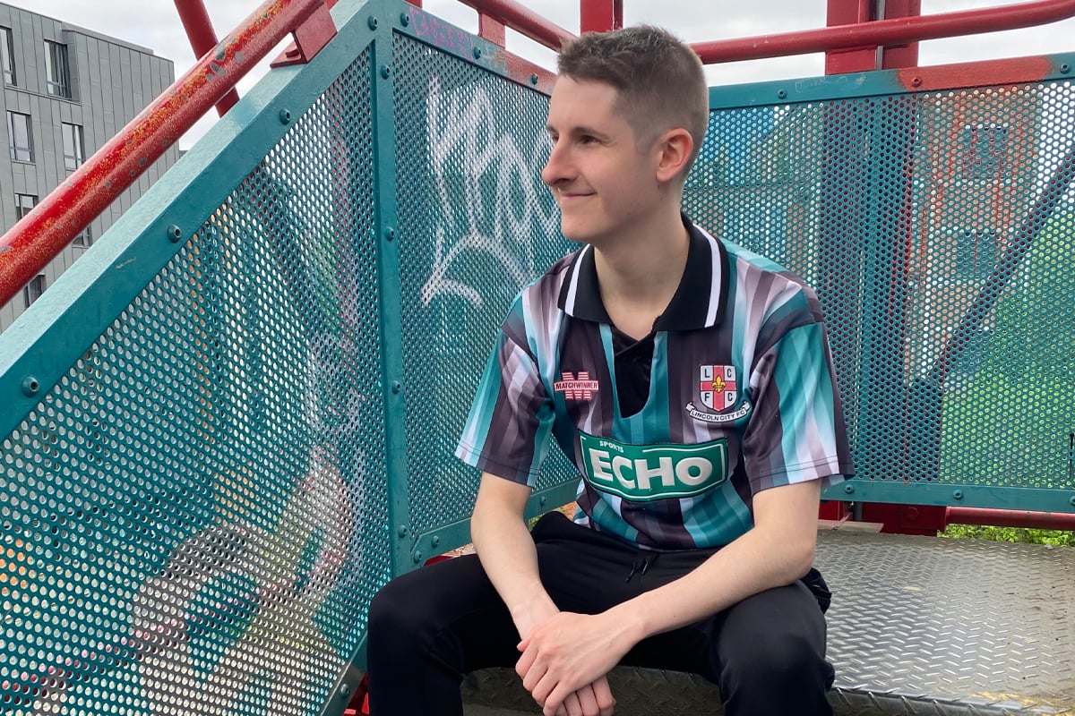 Collector Tom Williams in 93-94 shirt