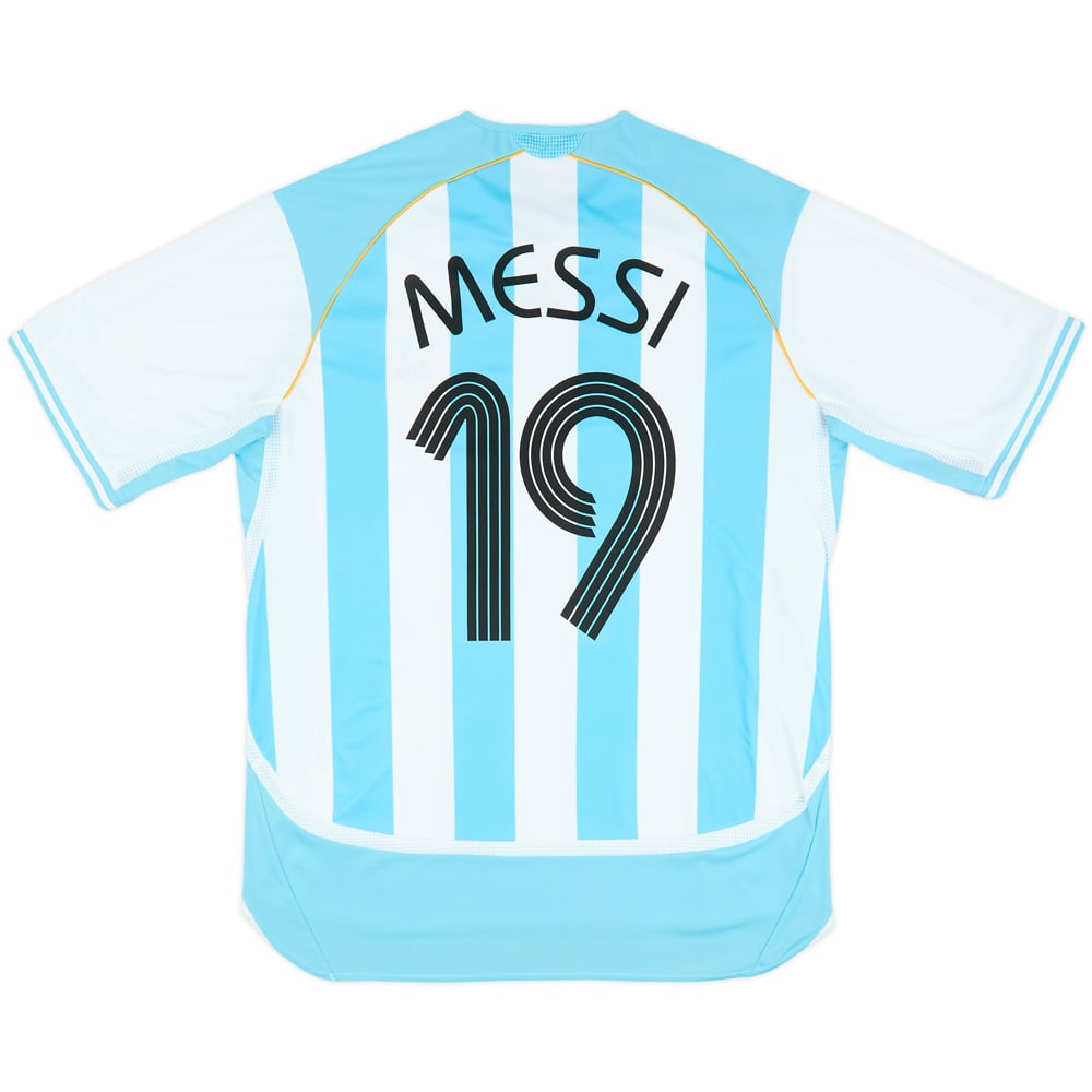 2006 Argentina adidas Reissue Home Shirt Messi #19