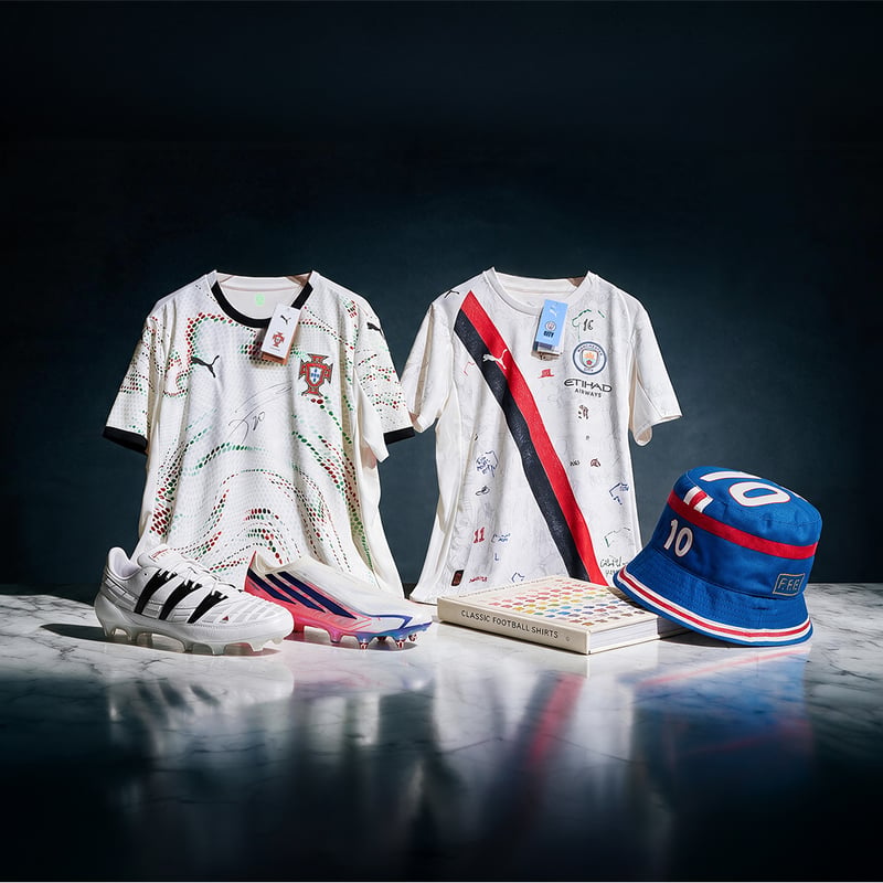 3rd Prize: Diogo Dalot signed Portugal shirt, Pierre Gasly signed bucket hat, KidSuper x Puma piece and Adidas boots