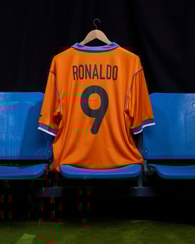 2000-01 Inter Milan Third Shirt Ronaldo #9 - 8/10 - (L)