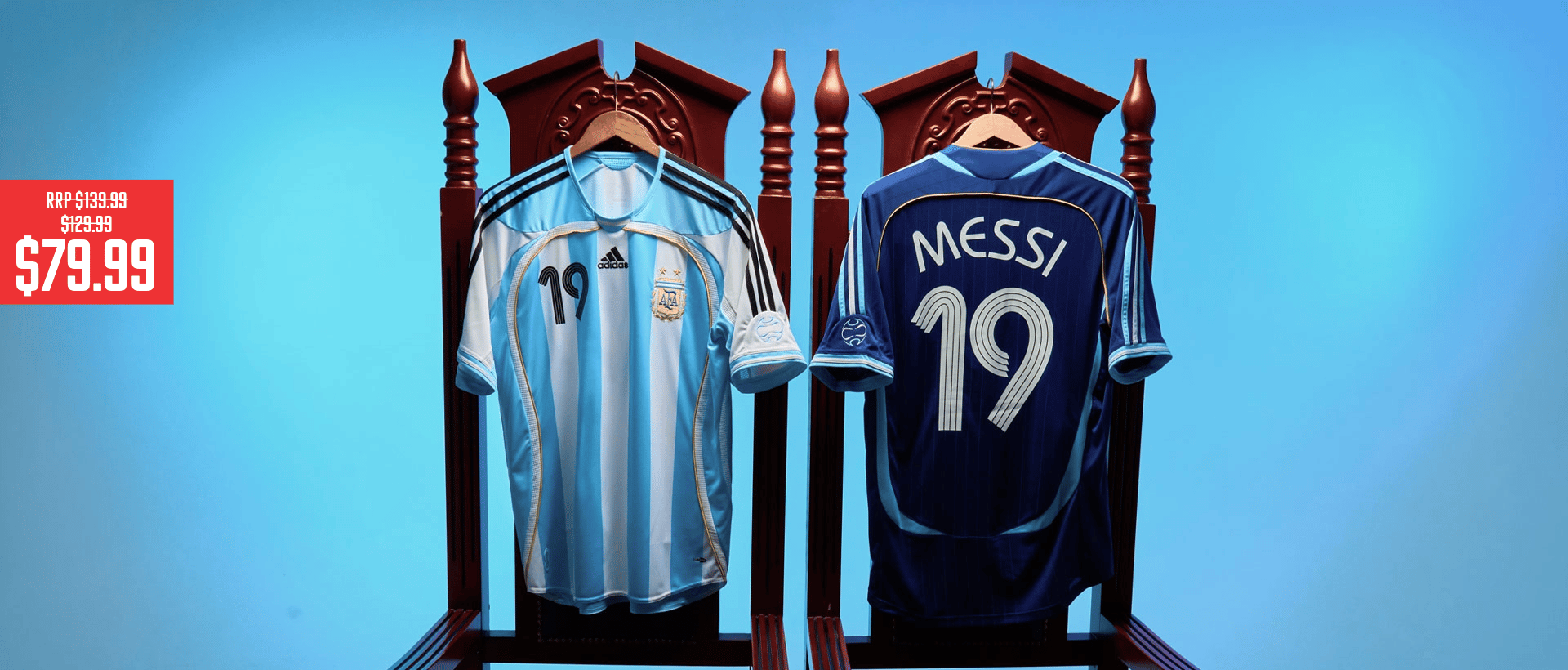2006 Argentina adidas Reissue Shirt Messi #19