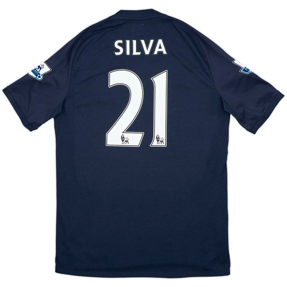 2010-12 Manchester City Away Shirt Silva #21 - 6/10 - (L)