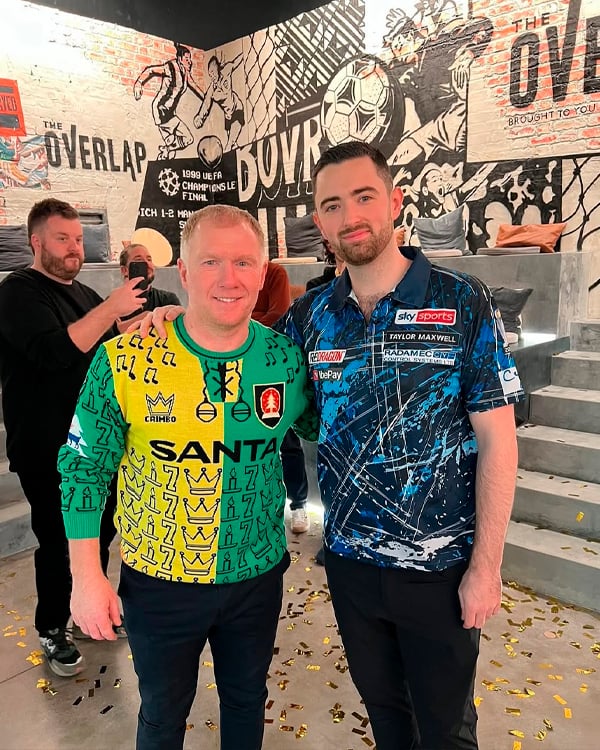 Celebrity in Christmas jumper
