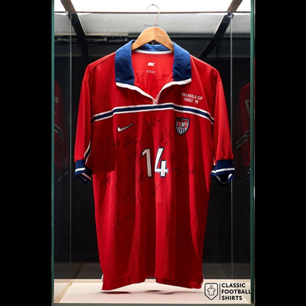 1998 USA Match Issue World Cup Squad Signed Away Shirt Radosavljevic #14