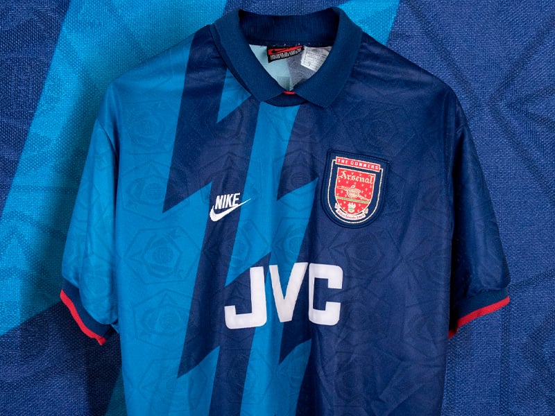 Arsenal's classic lightning graphic shirt